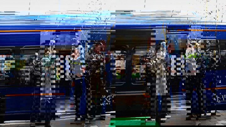 Maaslijn treinen op het spoor in Limburg Maaslijn treinen op het spoor in Limburg